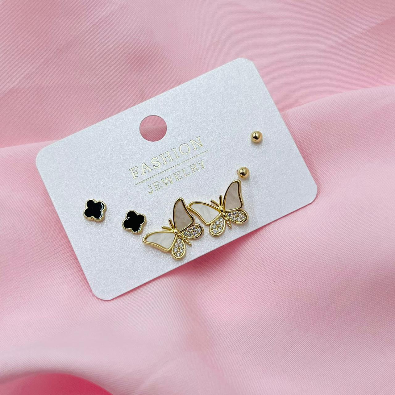 Sapphire Halo Combo Earrings