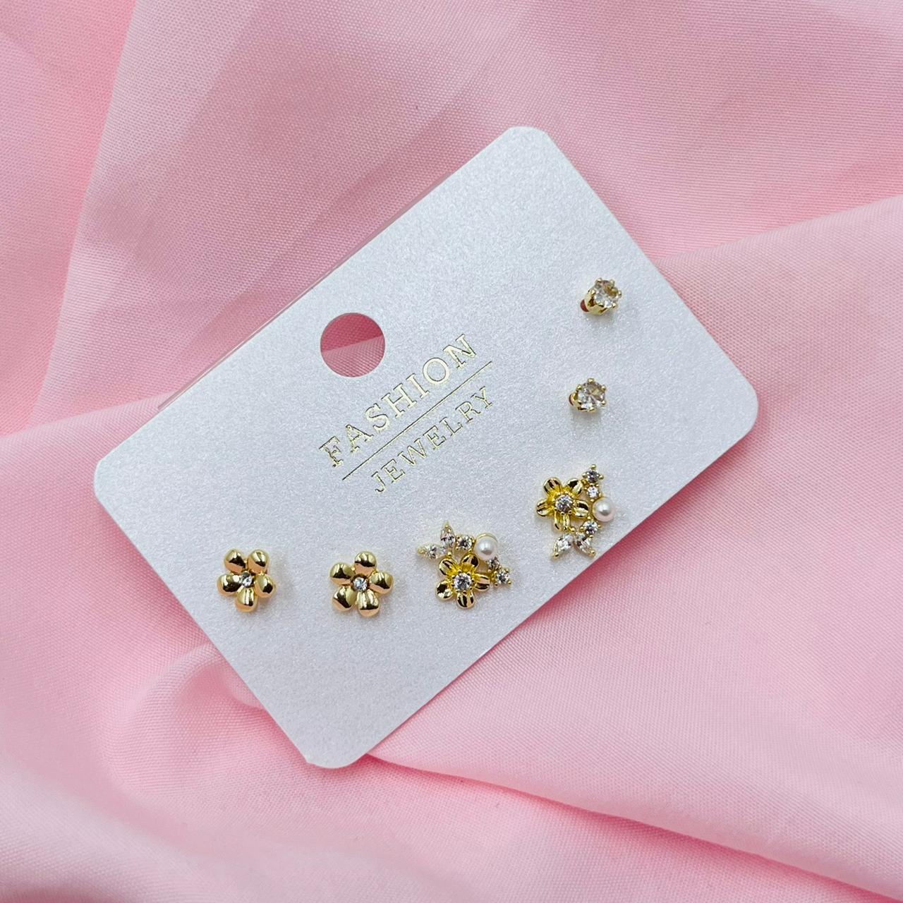 Rose Orbit Combo Earrings