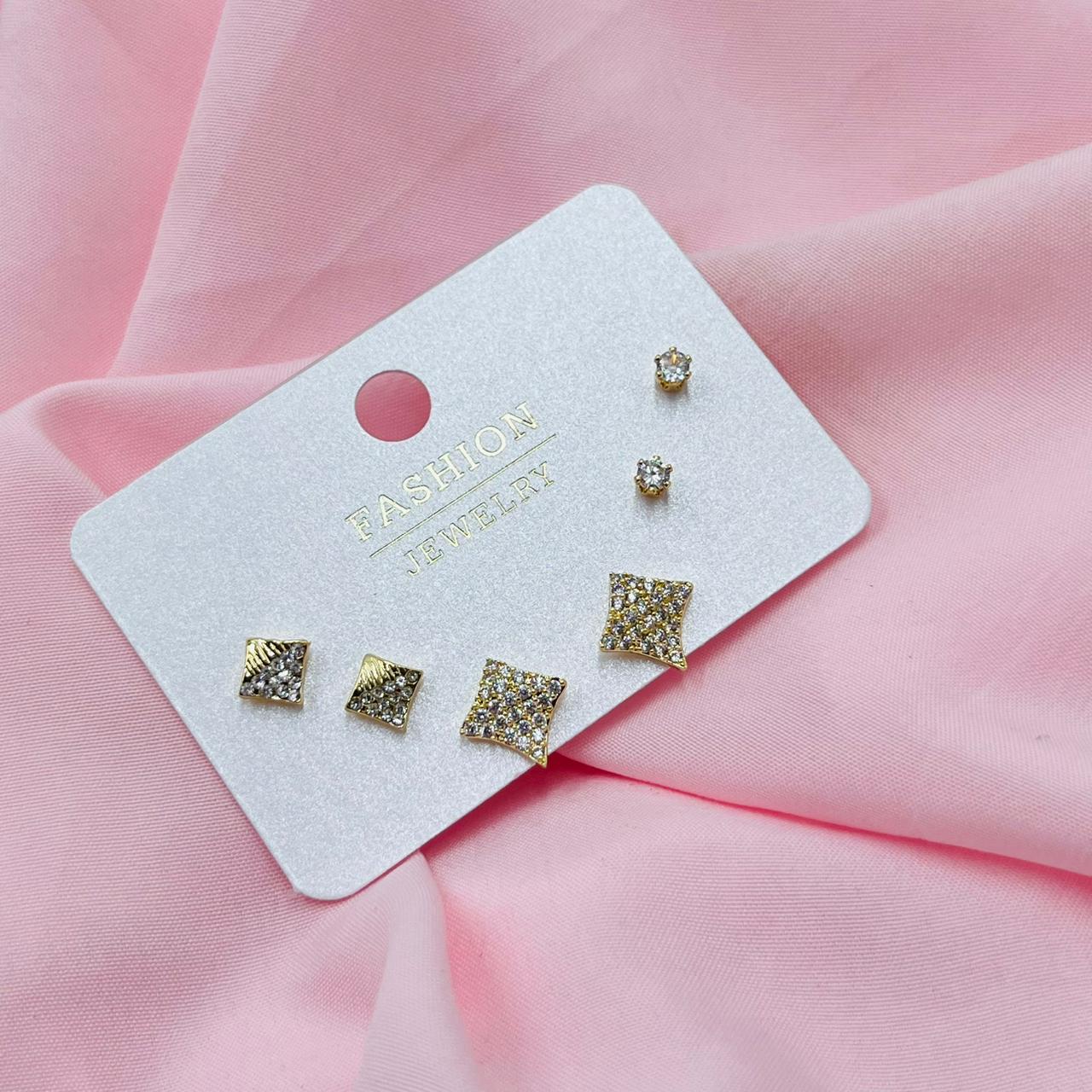 Crystal Whisper Combo Earrings