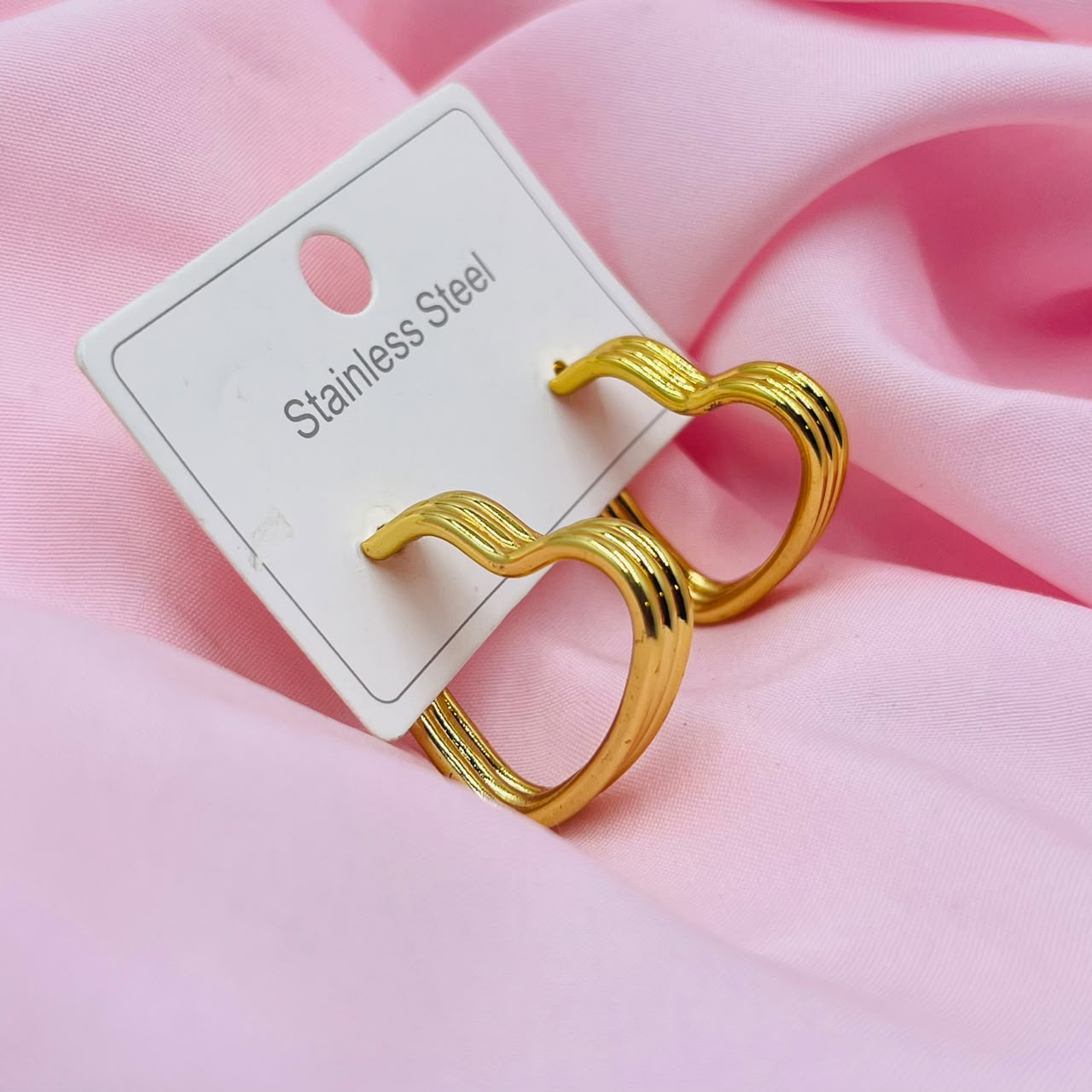Heart Hoop Earrings