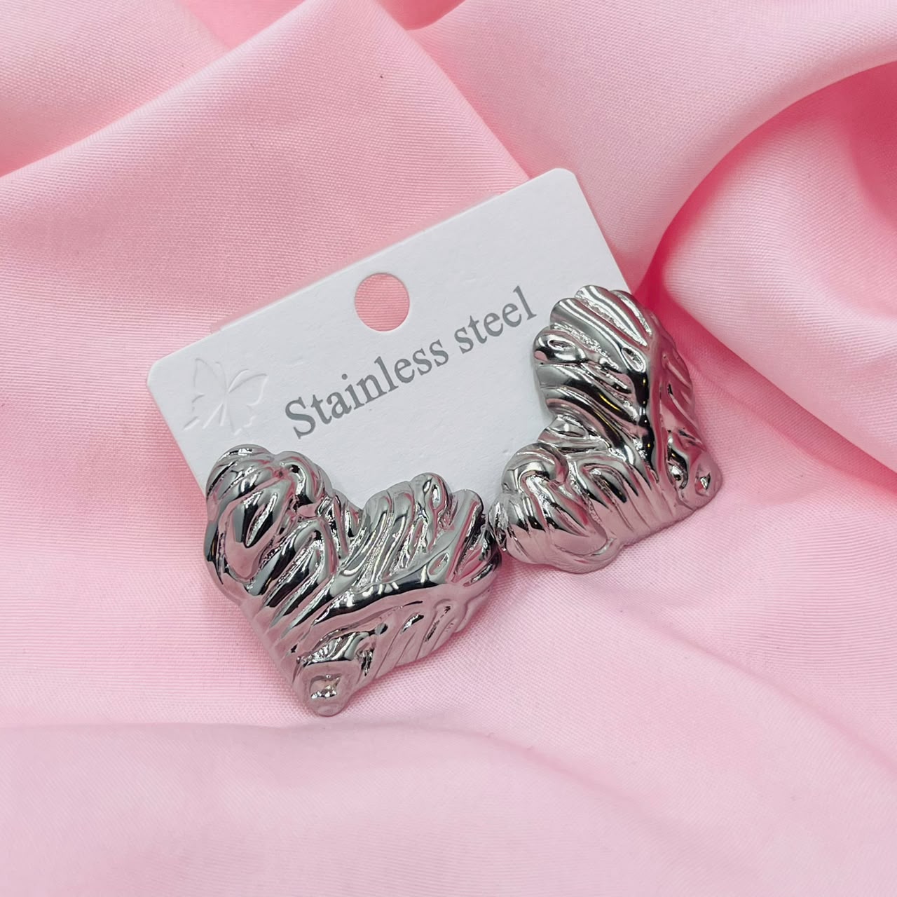 Silver Heart Earrings