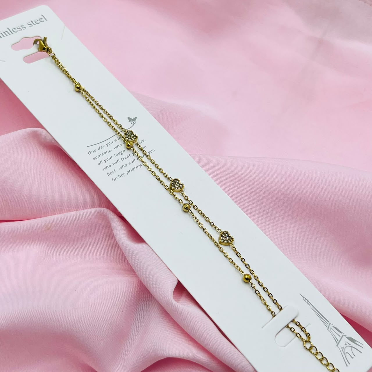Golden heart Layer Bracelet