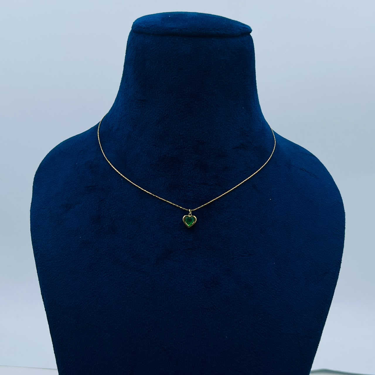 Green Heart Necklace