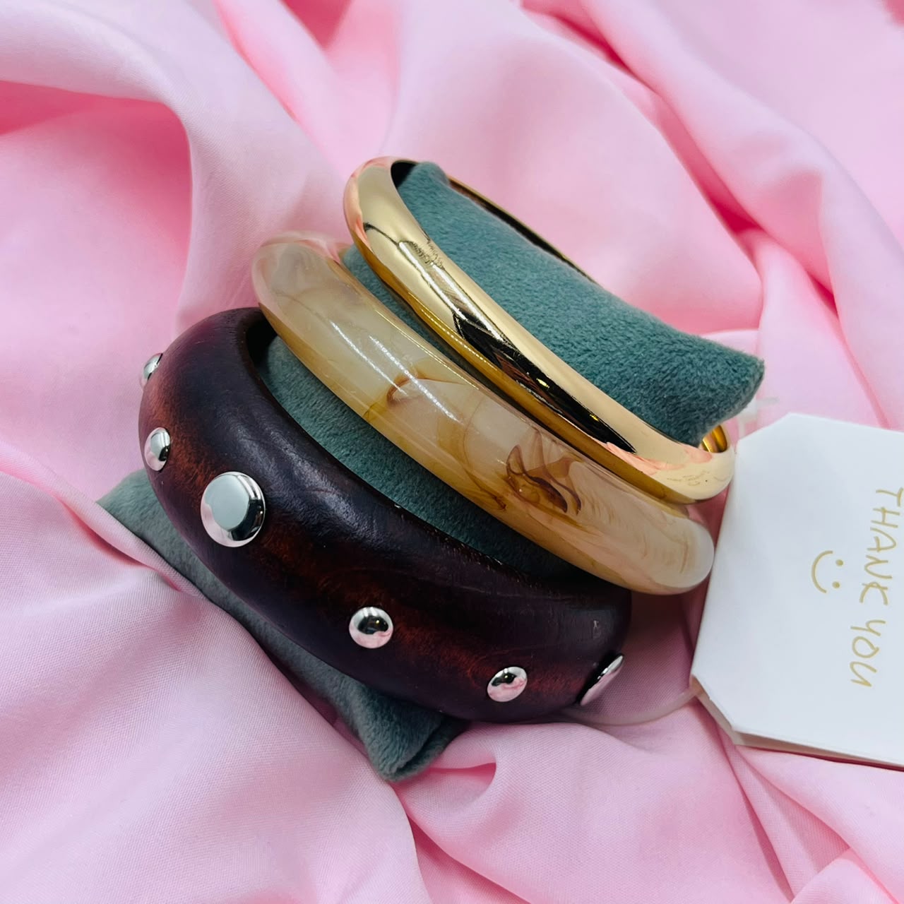 Sunset Swirl Resin Bracelet 3 Of Set