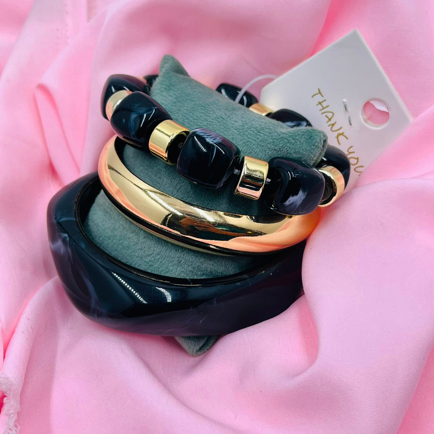 Eternal Glow Resin Bracelet 3 Of Set