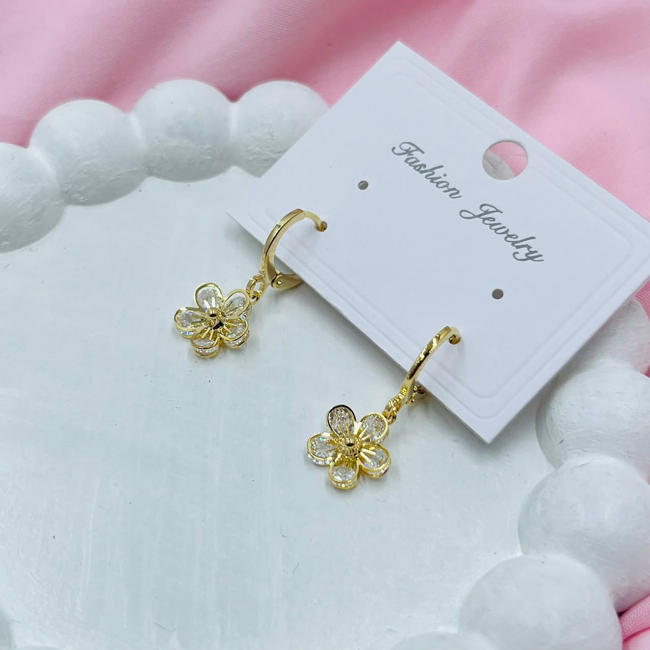 Flower Huggies Earrings