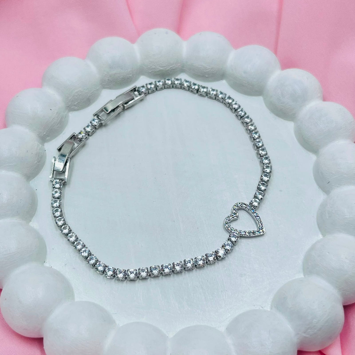 Glitter Row Tennis Bracelet