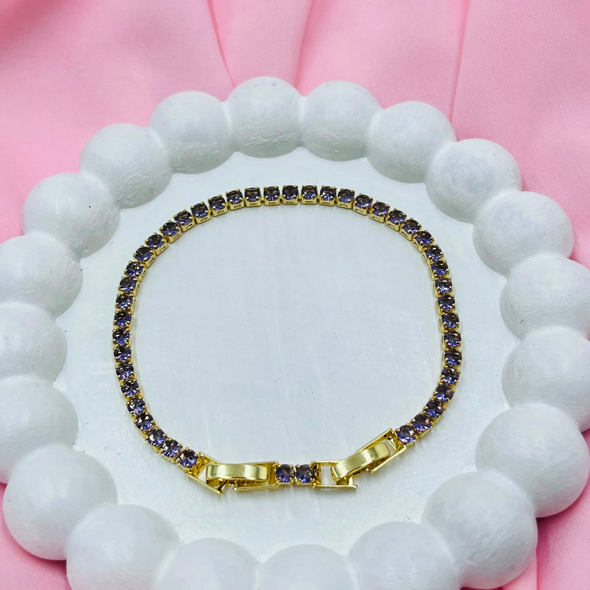 Crystal Flow Tennis Bracelet