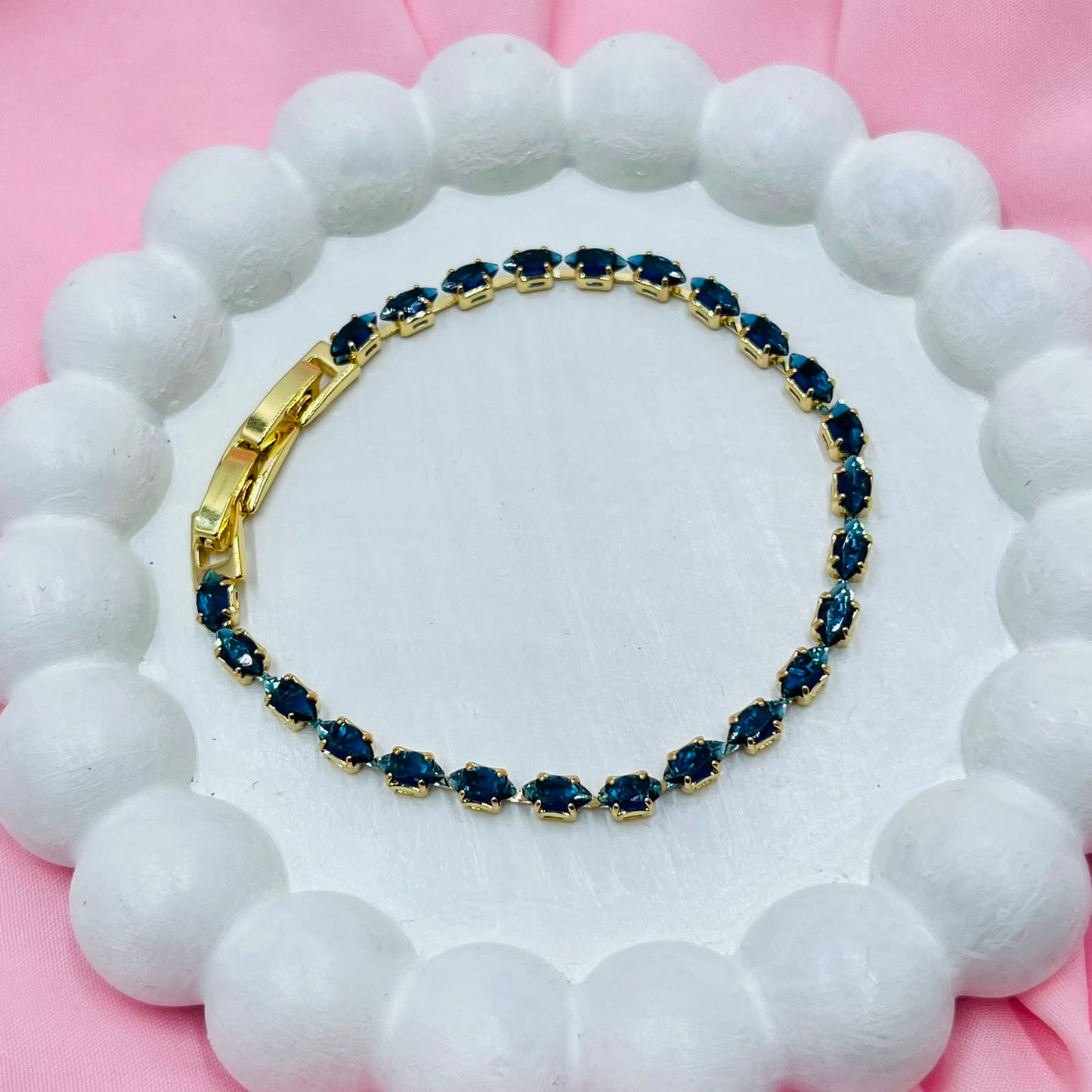 Navy blue Tennis Bracelet