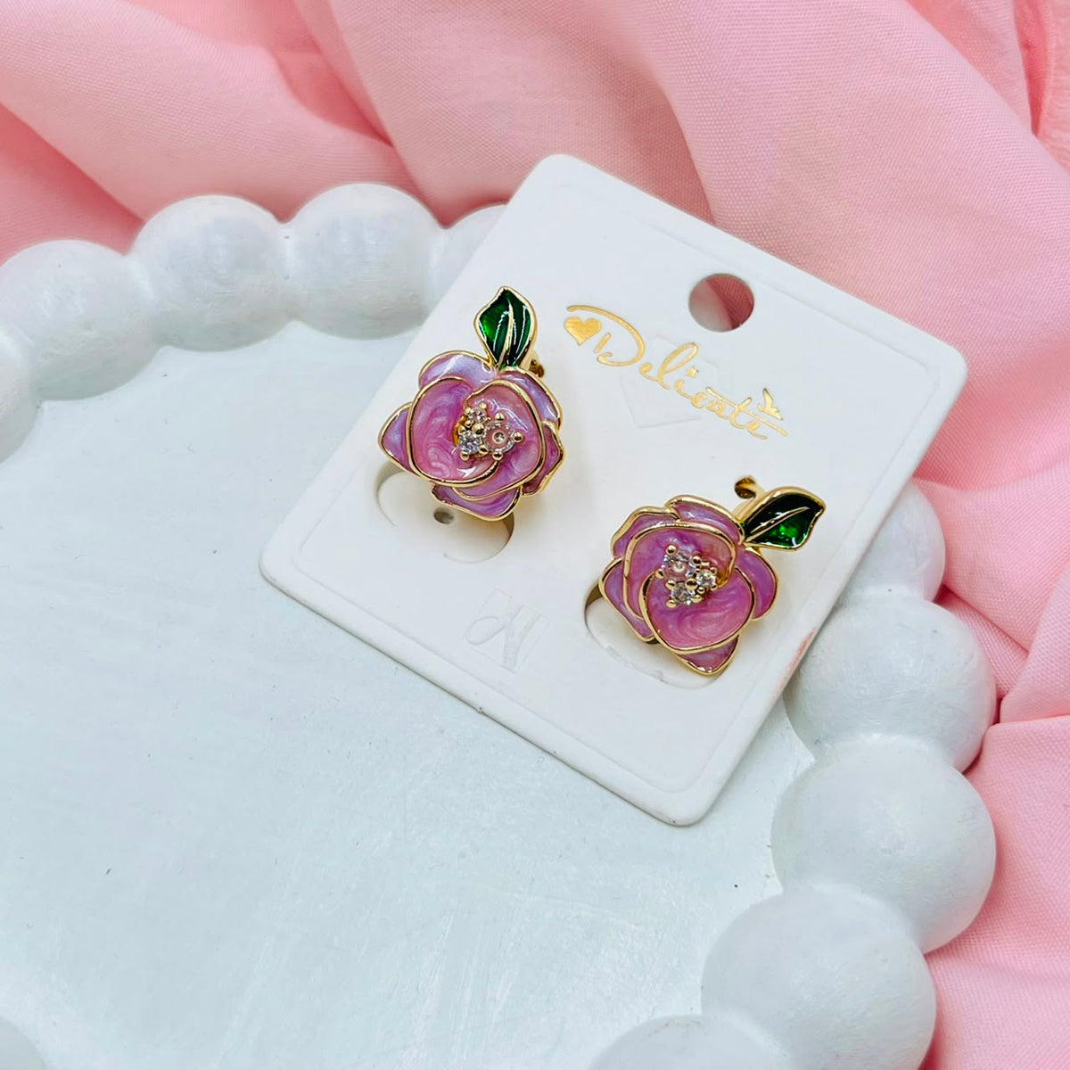 Golden Charm Hoops
