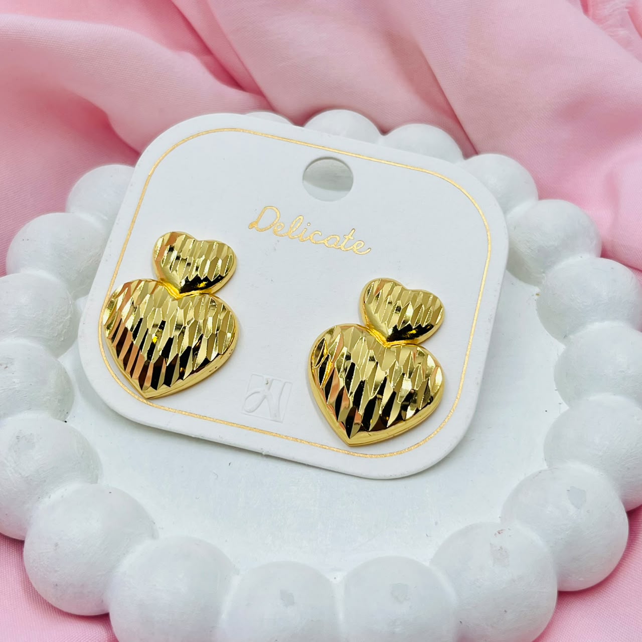Golden Heart Earrings