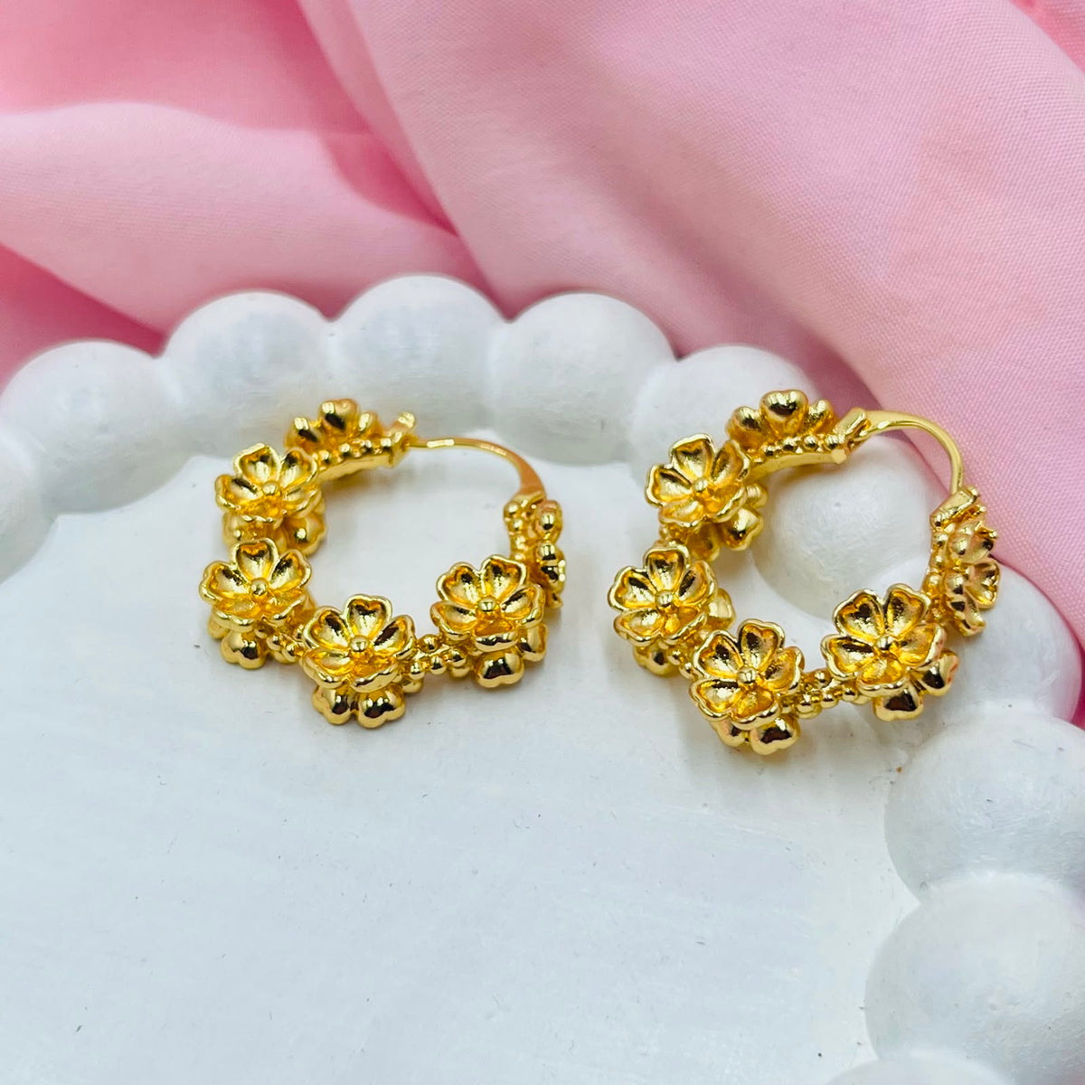 Golden Lily Earrings