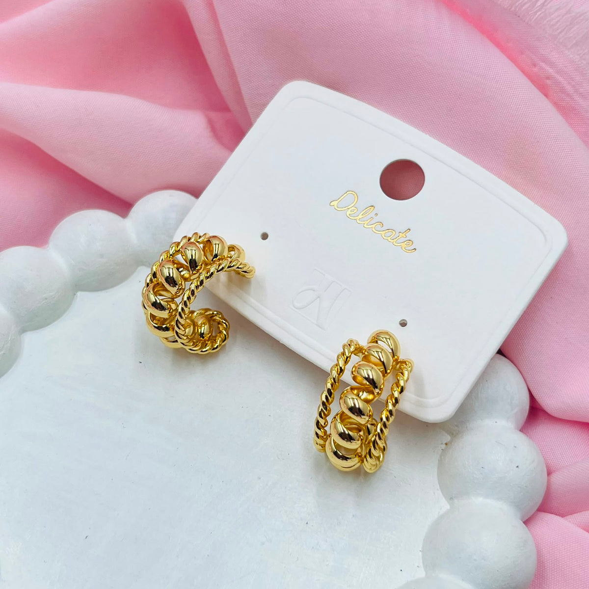 Aurelia Twist Hoops