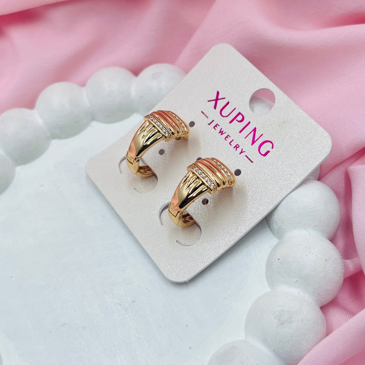 Starline Studded hoops Earrings- XUPING