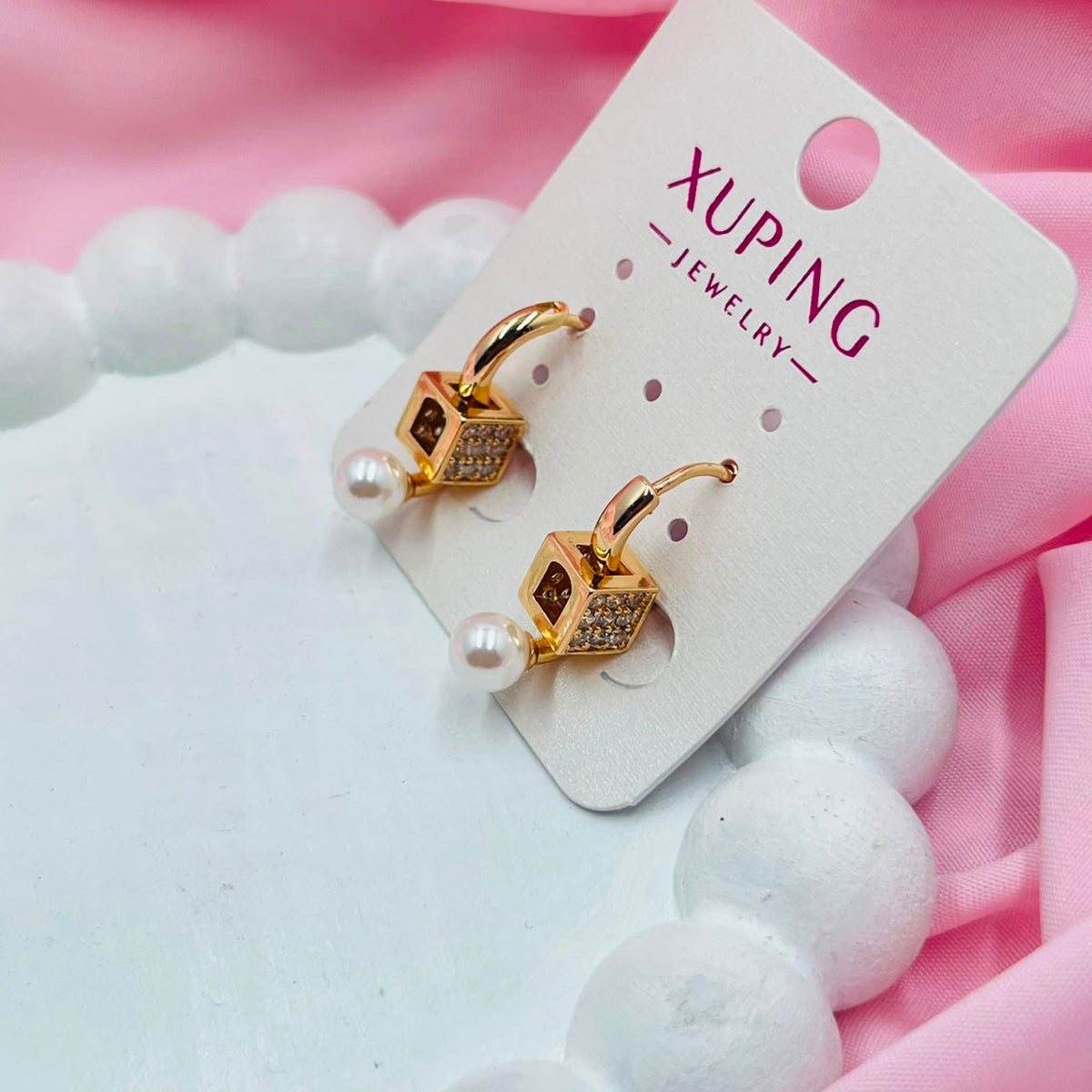 Pearl Drops Earrings- XUPING