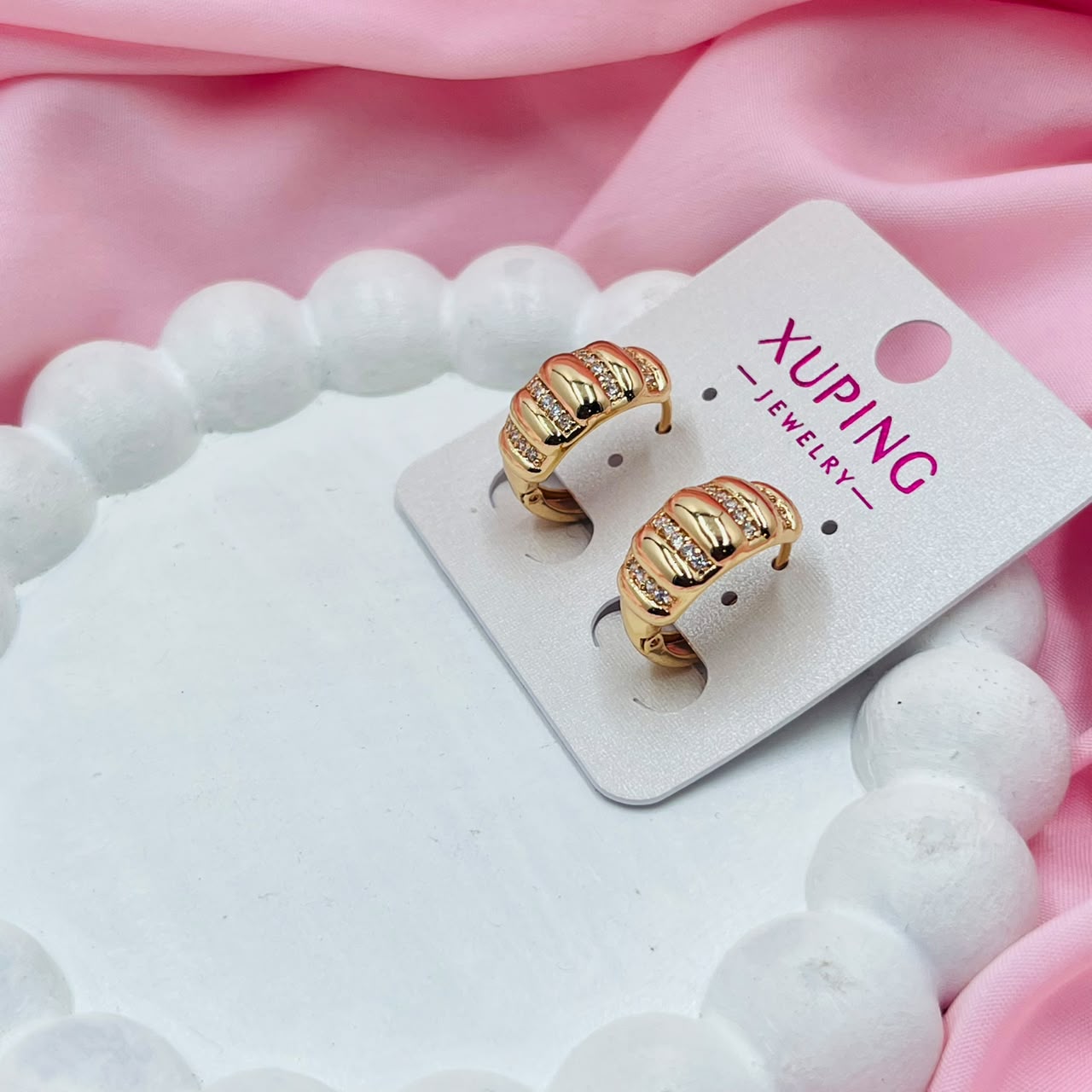 Starline Studded hoops Earrings- XUPING