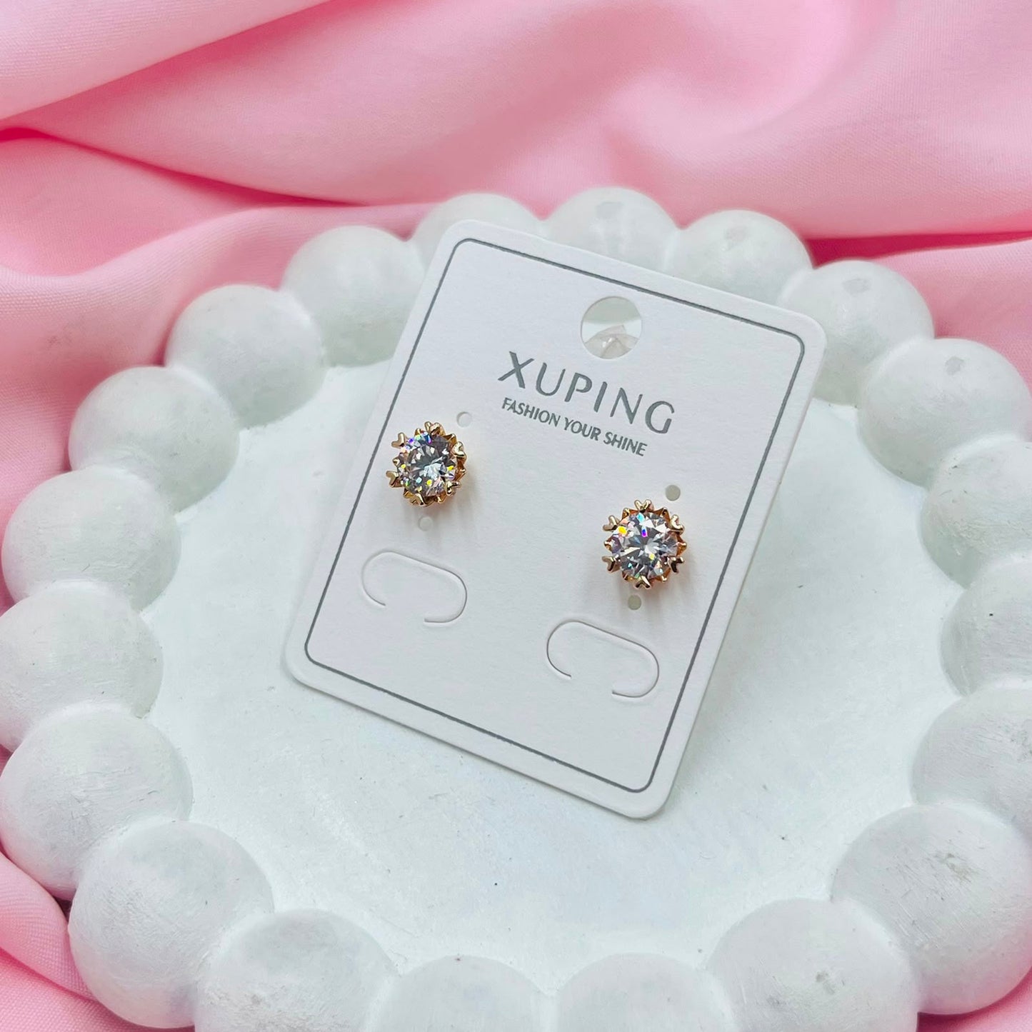 Flower Stone Earrings - XUPING