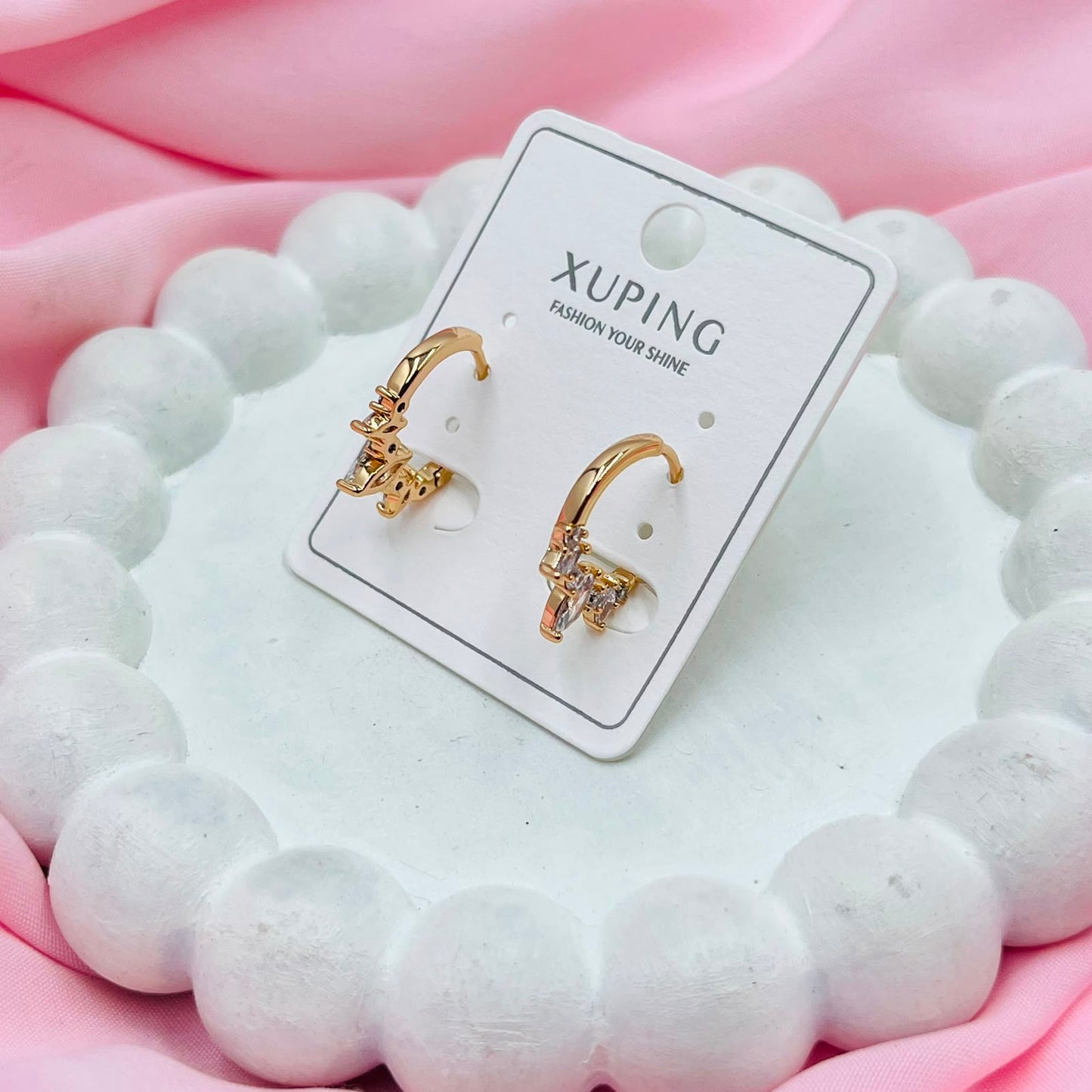 Crystal Hoop Earrings - XUPING