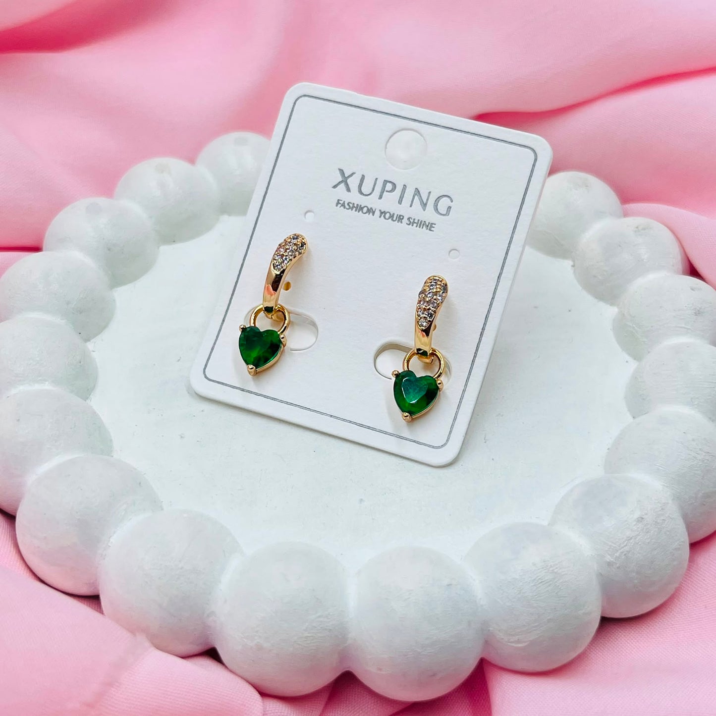 Hanging Heart Earrings- XUPING