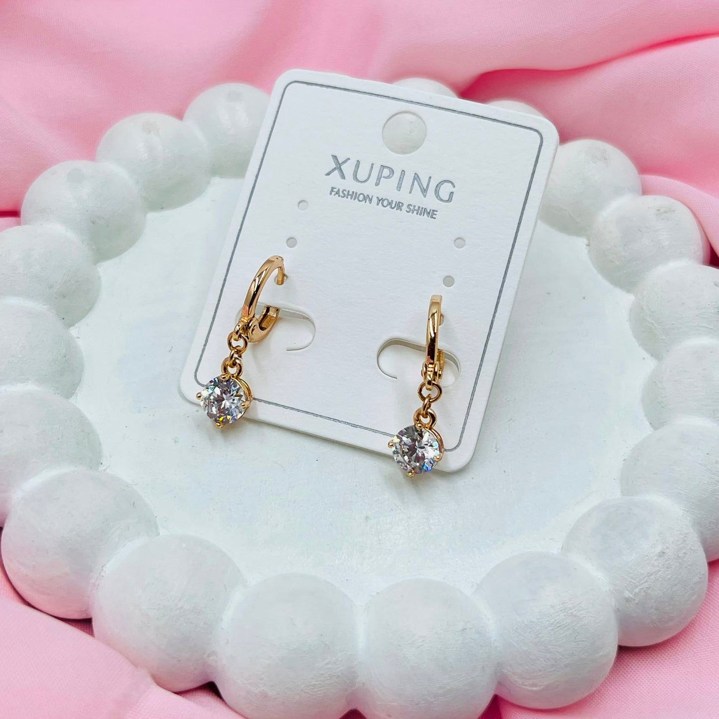 Shimmer Hoops Earrings- XUPING