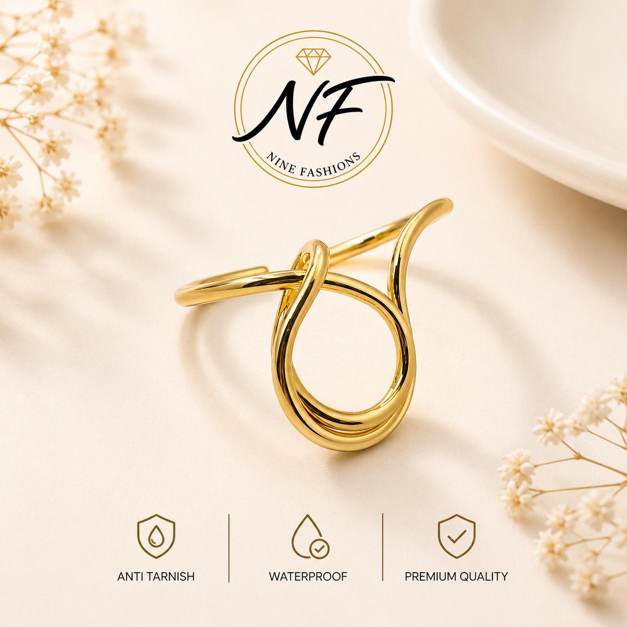Bloom Band 2 Finger Ring