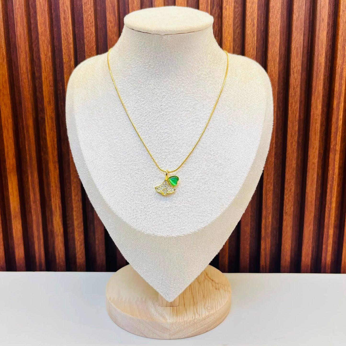 Green Heart Necklace