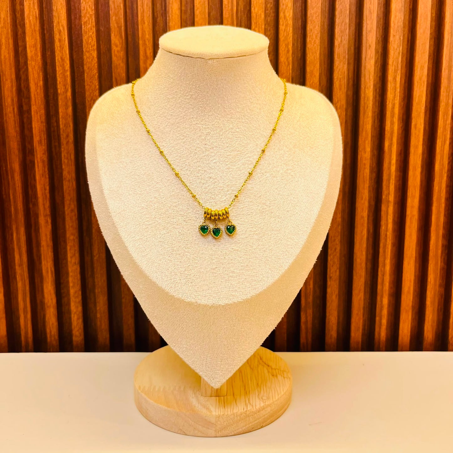 Green Heart Necklace