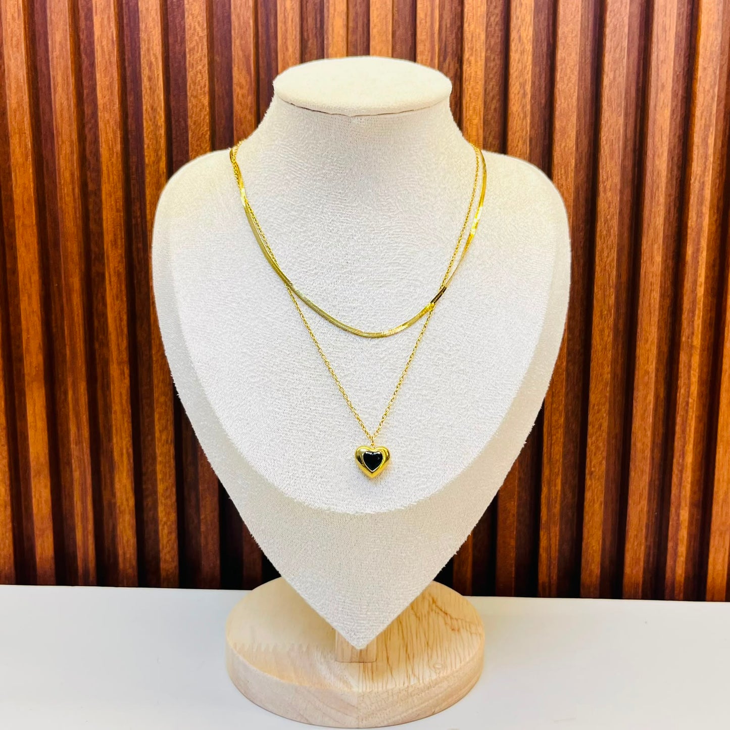 Black Heart Necklace
