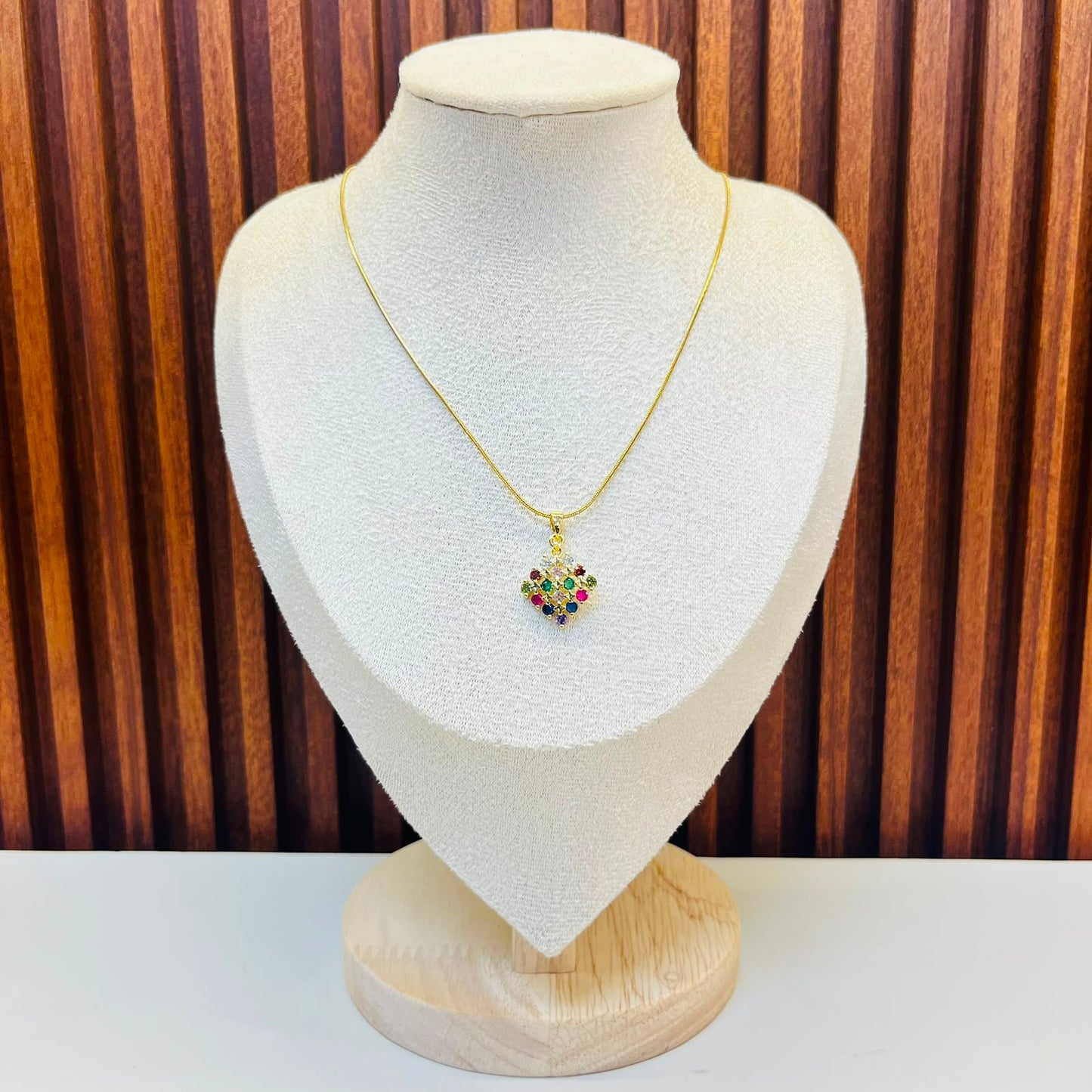 Minimal Emerald Necklace