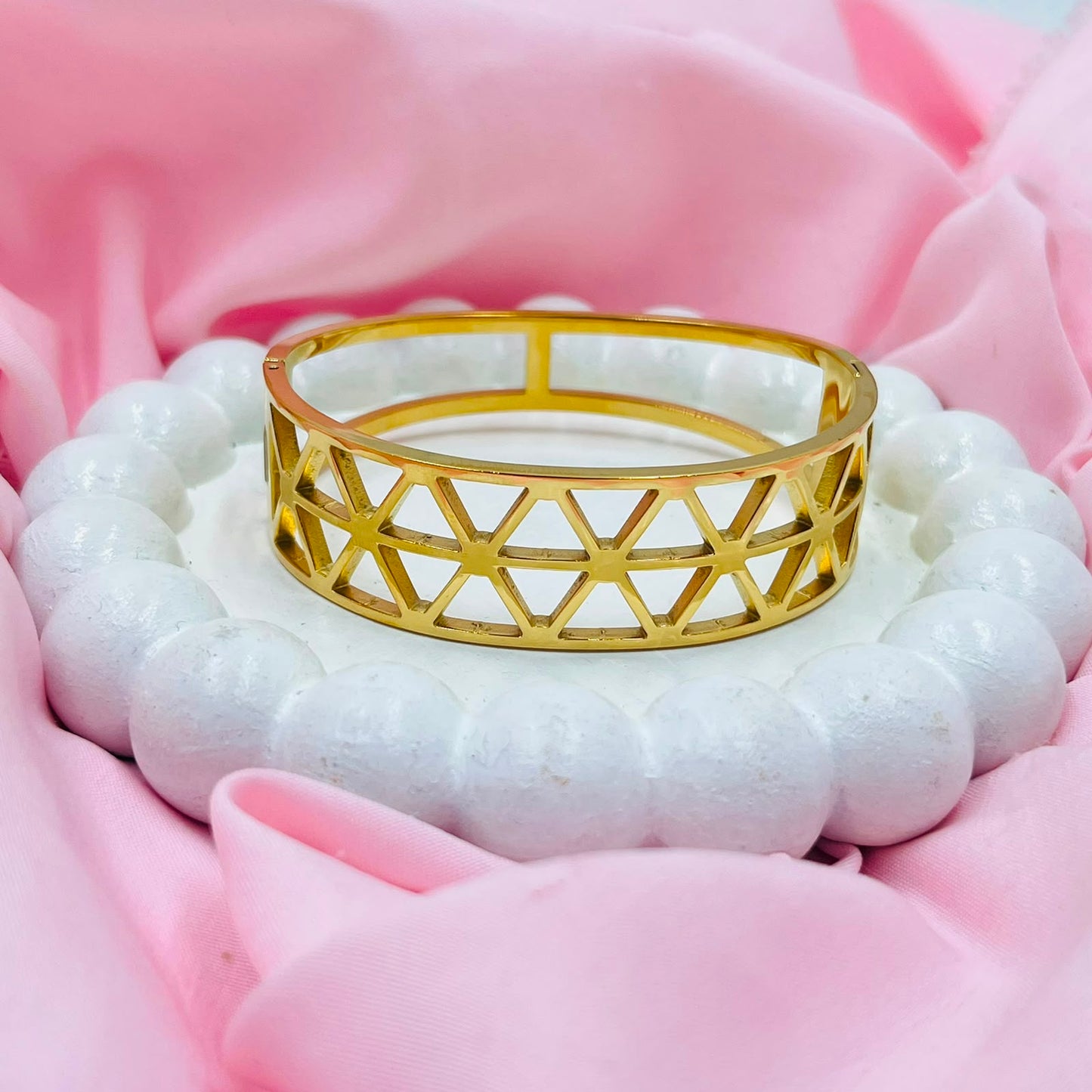 Geometric Open Bracelet