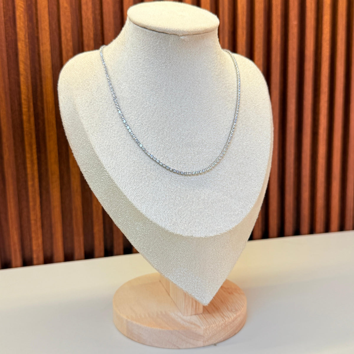 Silver Tennis Necklace