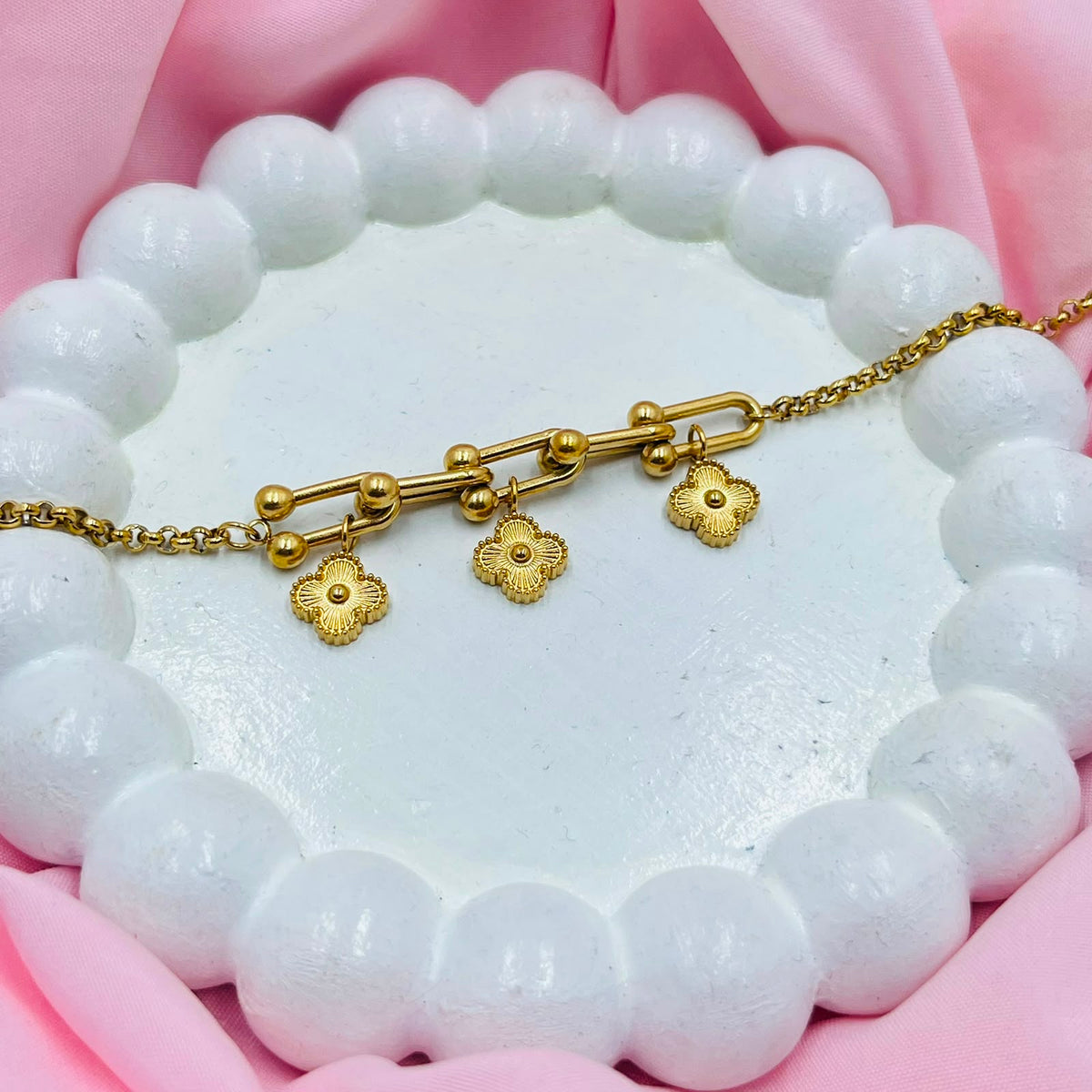 Three Flower Bracelet
