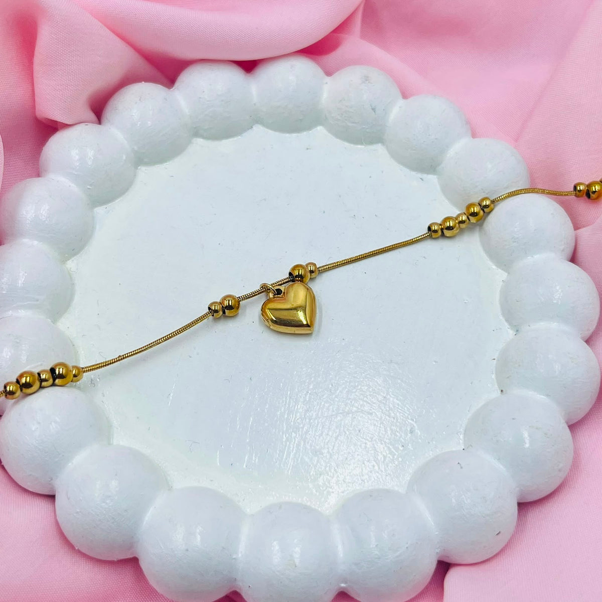 Small Gold Beads Bracelet