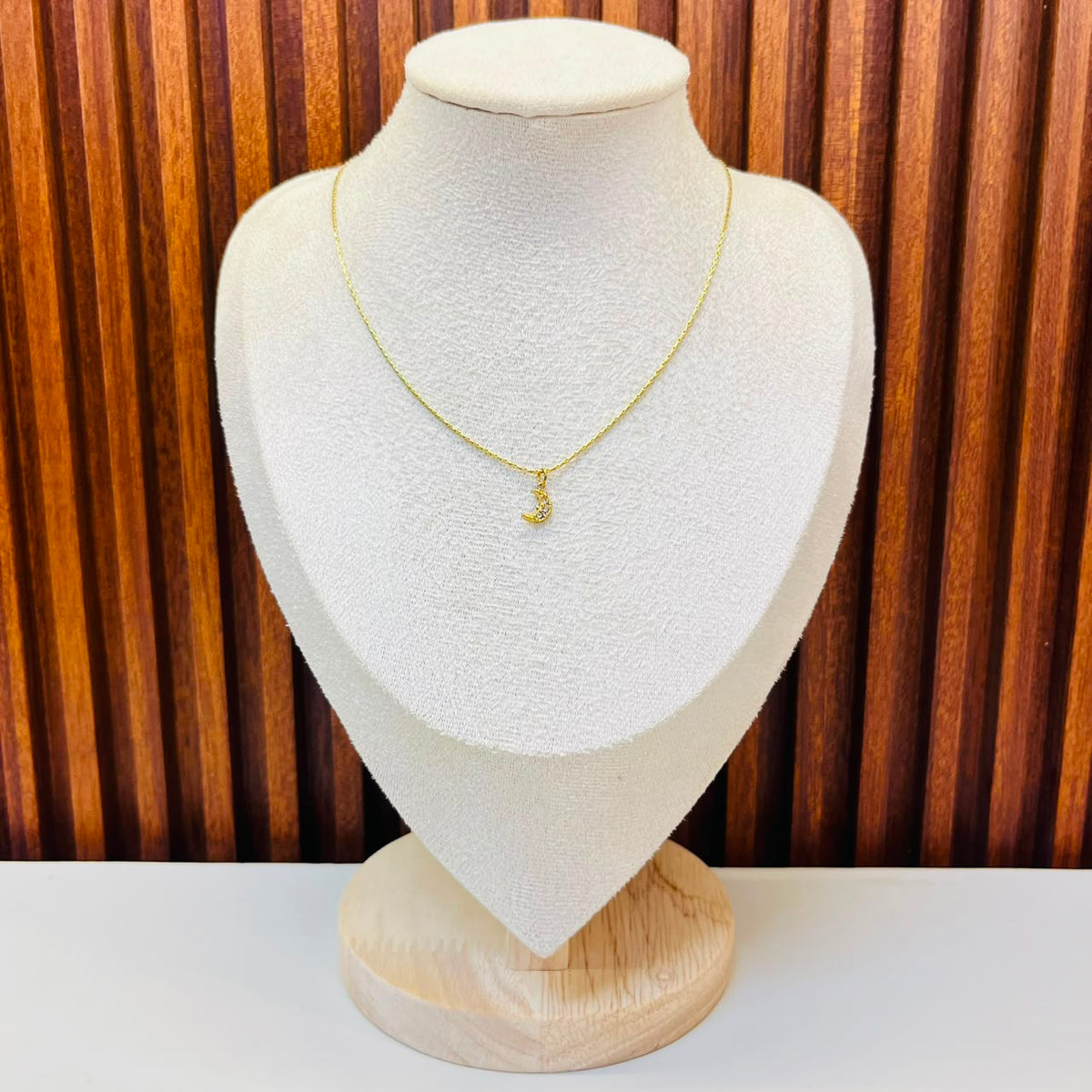 Small Crescent Moon Necklace