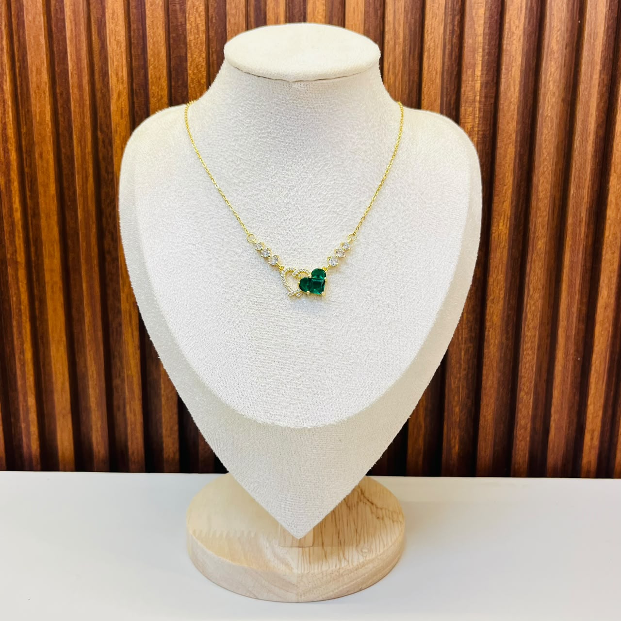 Green Heart Necklace