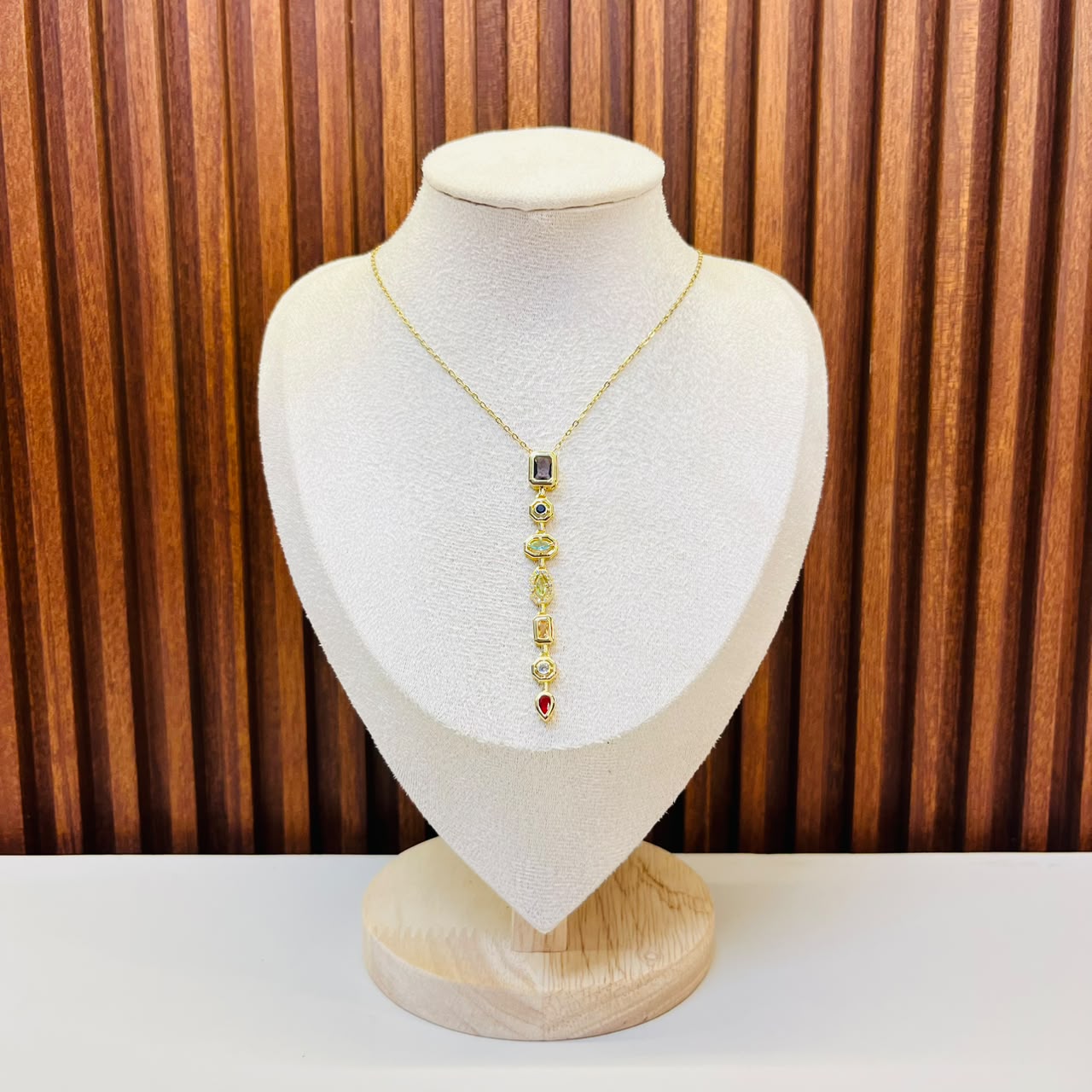 Multi Colour Drop necklace