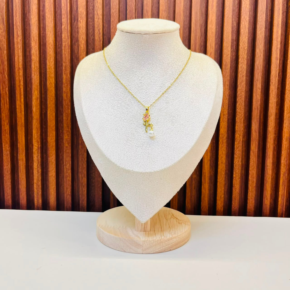 Small Pink Grace Necklace