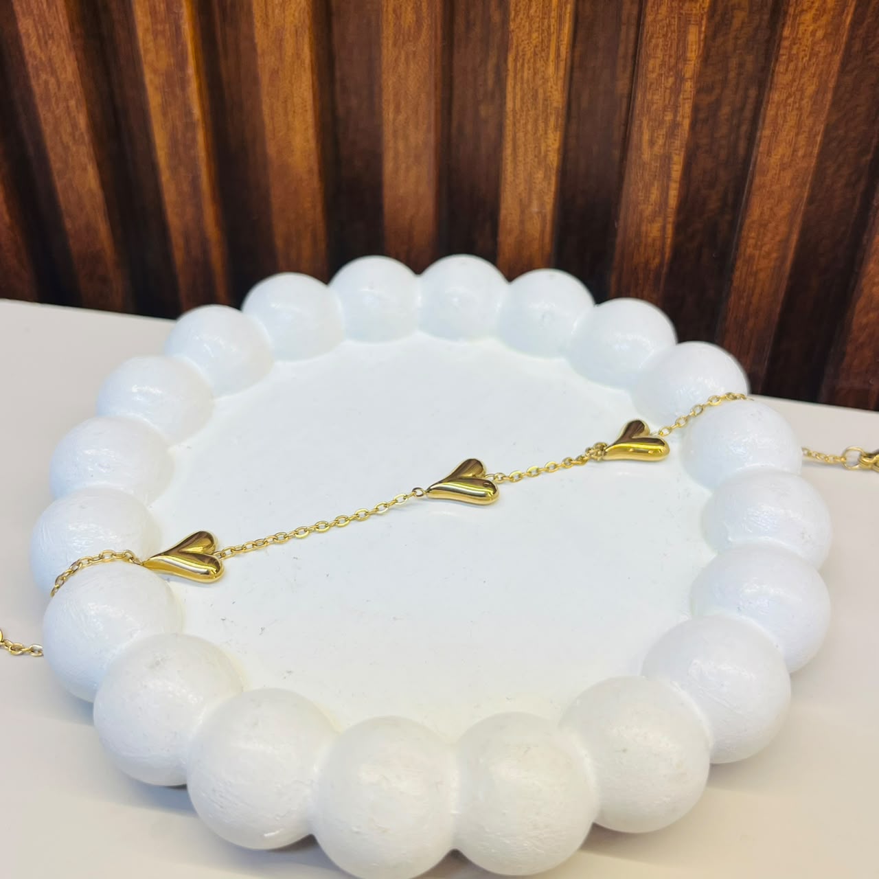 Small Heart Charms Bracelet