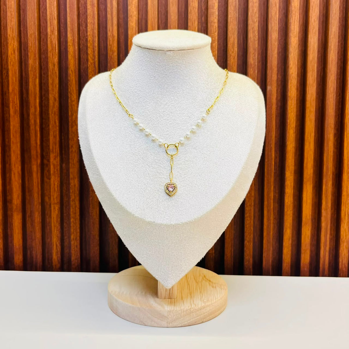 Pink Gem Necklace