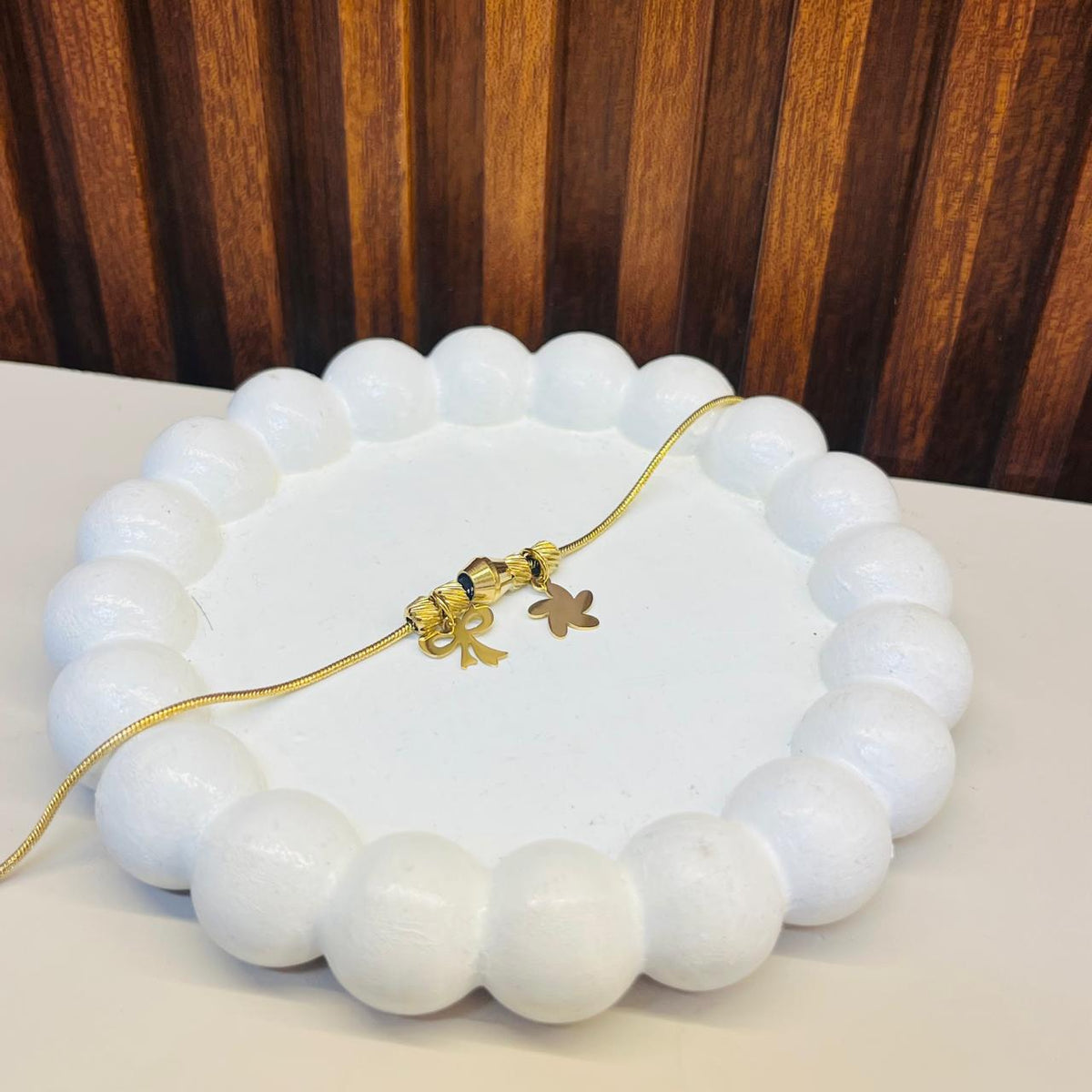 Gold Star Bow Bracelet