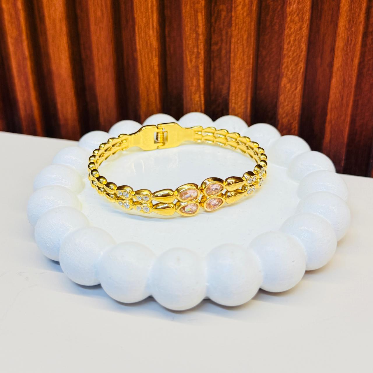 Oval Floral Bracelet