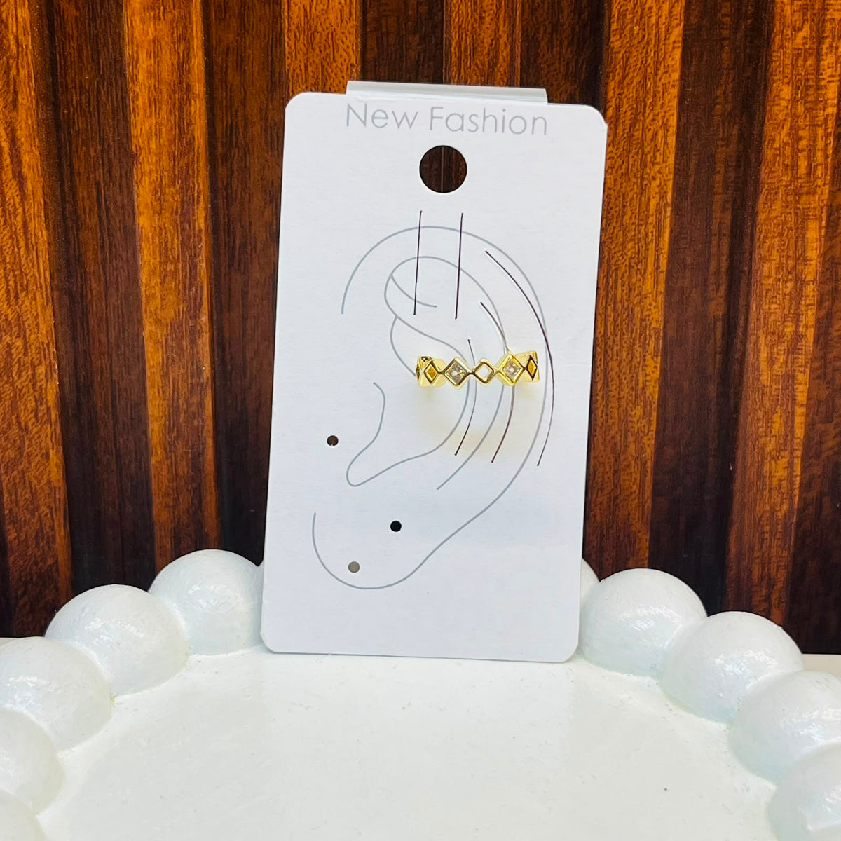 Elite Shine Ear Cuff Earrings