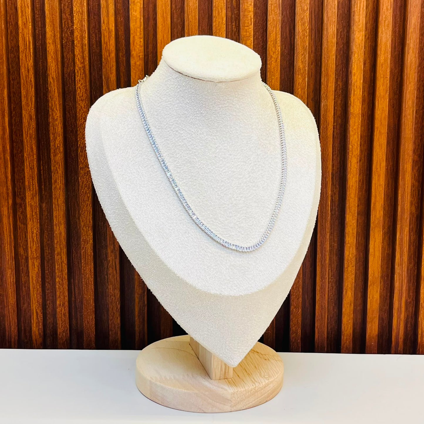 Silver Opulent Tennis Necklace