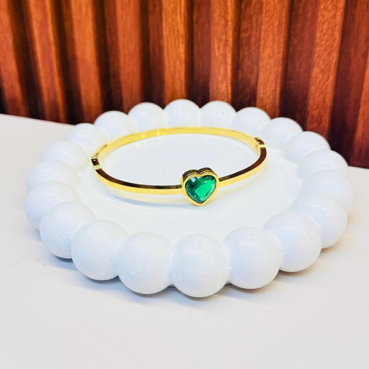 Green Heart Bracelet