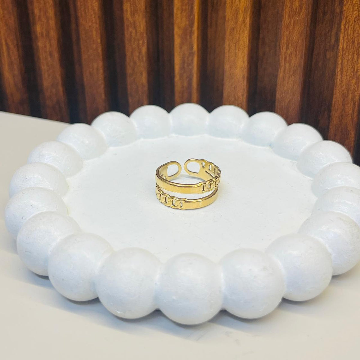 Chain link Band Ring