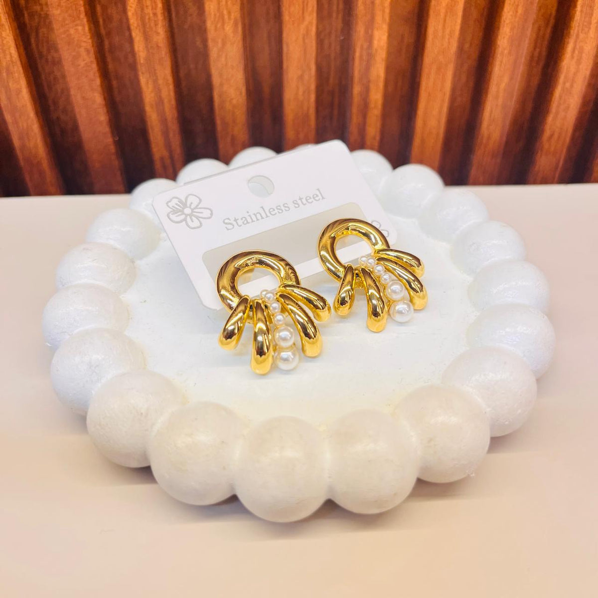 Crystal Pearl Earrings