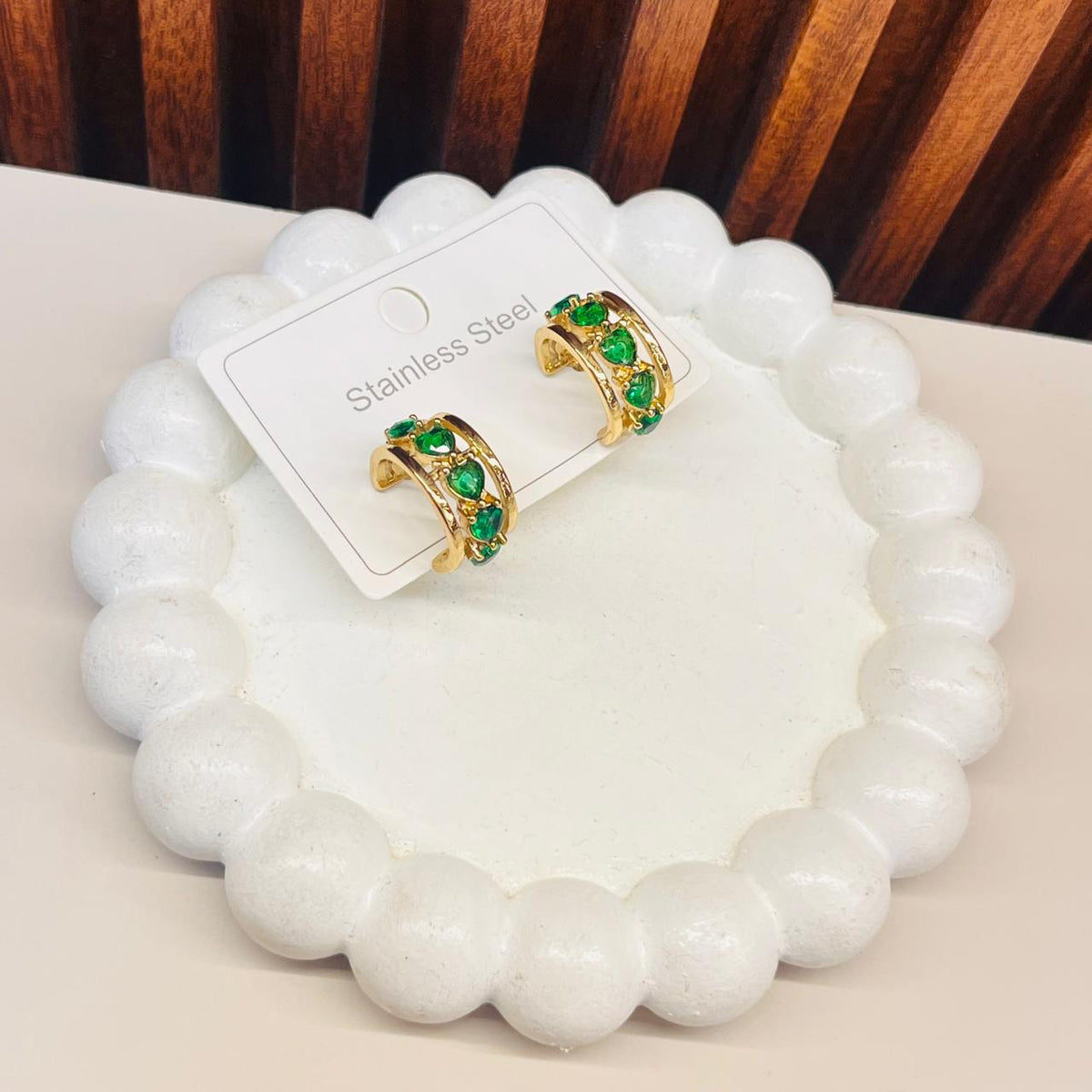Golden Whisper Hoops