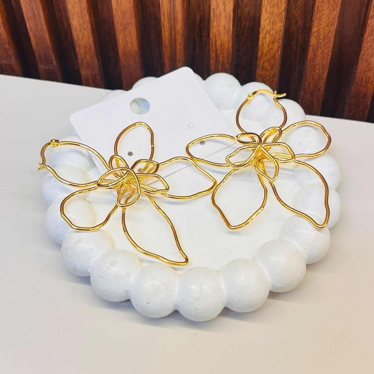 Textured Disc Earrings