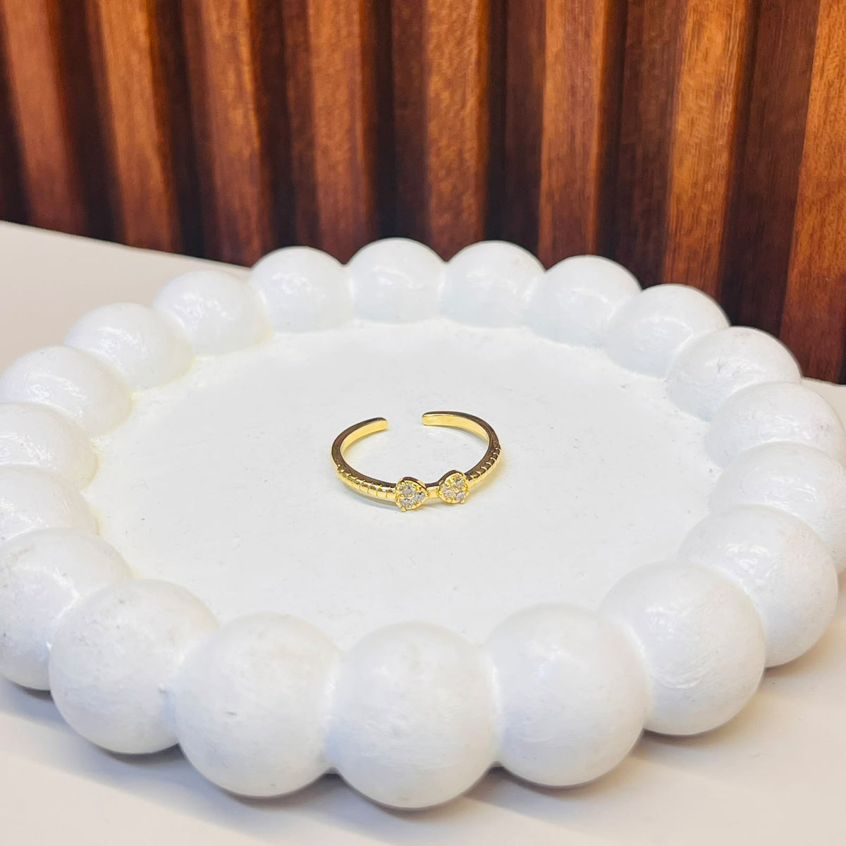 Stone Bow Ring