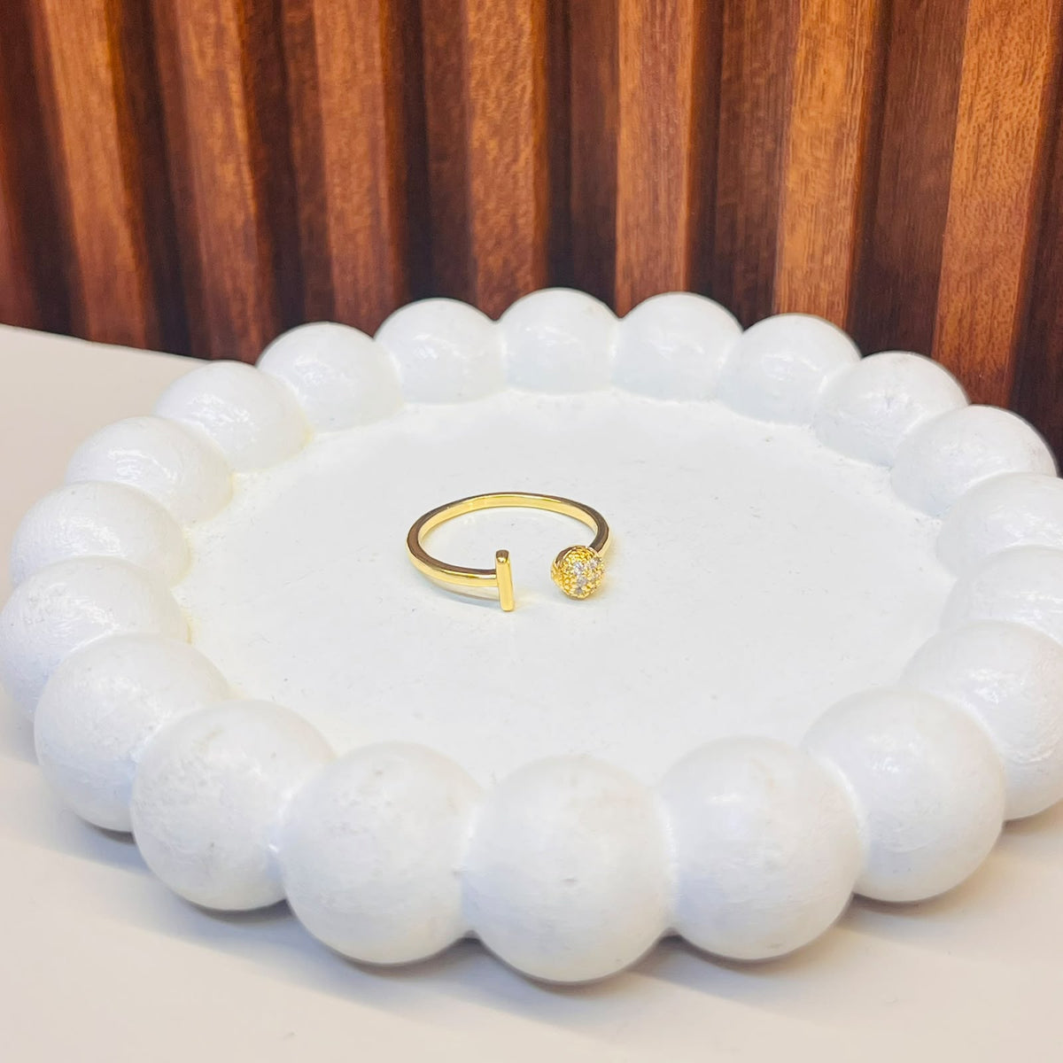 Golden Swirl Ring